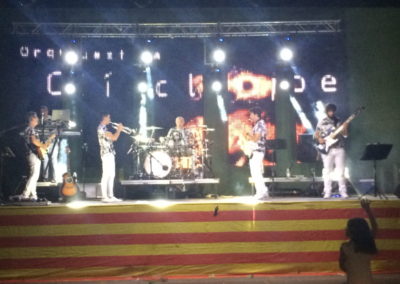 Montaje e iluminación con Orquesta CICLOPE