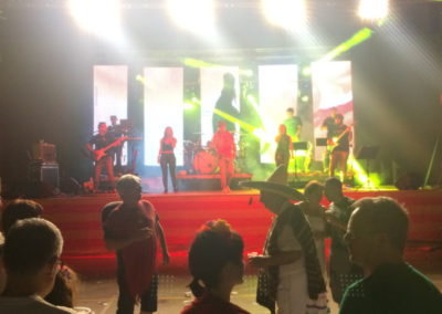 Montaje e iluminación con Orquesta CICLOPE