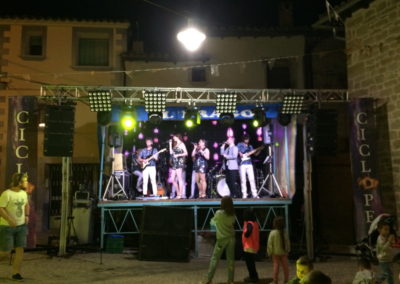 Montaje e iluminación con Orquesta CICLOPE