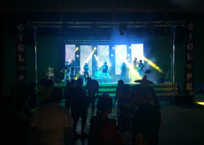 Montaje e iluminación con Orquesta CICLOPE