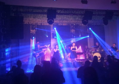 Montaje e iluminación con Orquesta CICLOPE