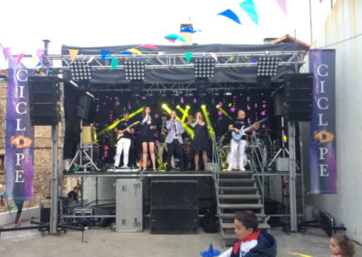 Montaje e iluminación con Orquesta CICLOPE