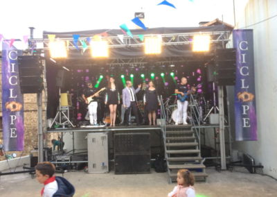 Montaje e iluminación con Orquesta CICLOPE