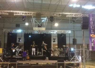 Montaje e iluminación con Orquesta CICLOPE