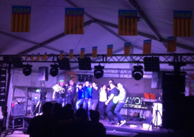 Montaje e iluminación con Orquesta CALLE MAYOR