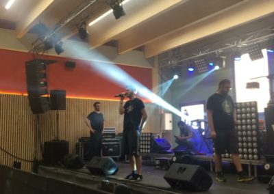 Montaje e iluminación con LAGRIMAS DE SANGRE