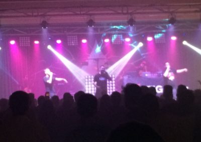 Montaje e iluminación con LAGRIMAS DE SANGRE